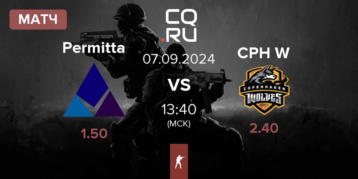 Матч Permitta Esports Permitta vs Copenhagen Wolves CPH W | 07.09