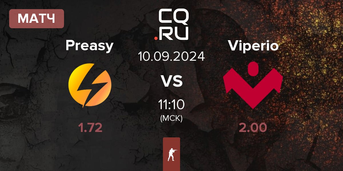 Матч Preasy Esport Preasy vs Viperio | 10.09