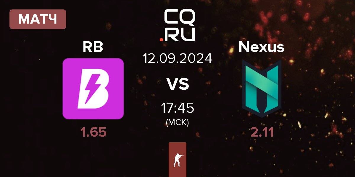 Матч RUSH B RB vs Nexus Gaming Nexus | 12.09