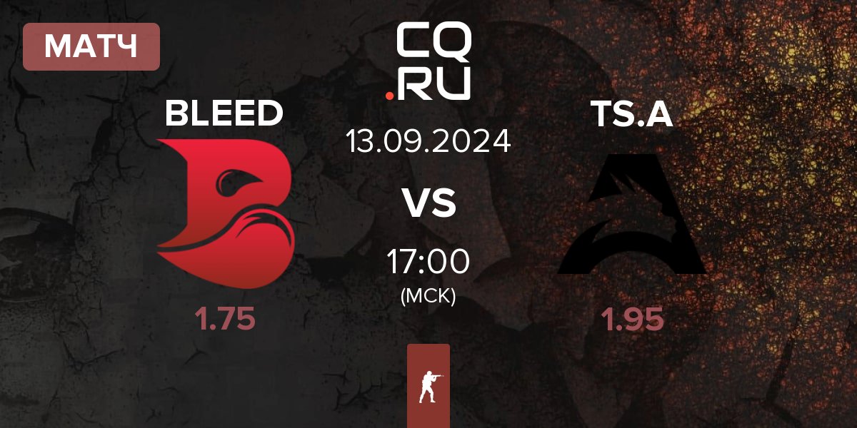 Матч BLEED Esports BLEED vs Team Spirit Academy TS.A | 13.09