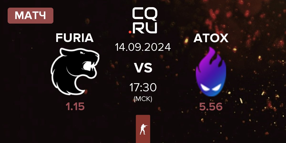 Матч FURIA Esports FURIA vs ATOX | 14.09