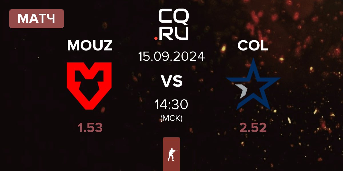 Матч MOUZ vs Complexity Gaming COL | 15.09