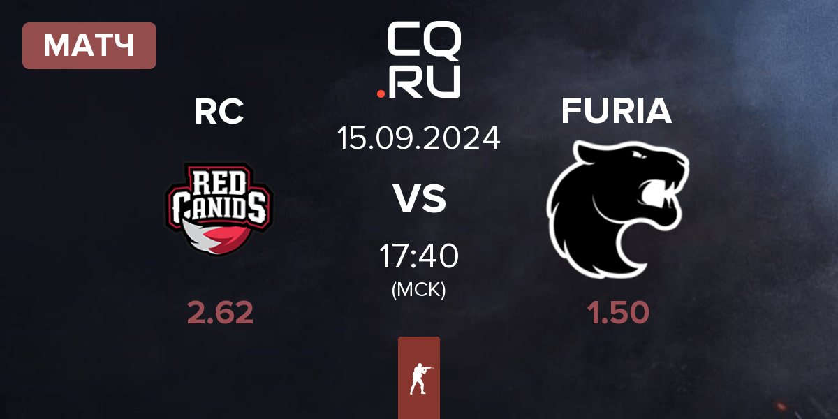 Матч Red Canids RC vs FURIA Esports FURIA | 15.09