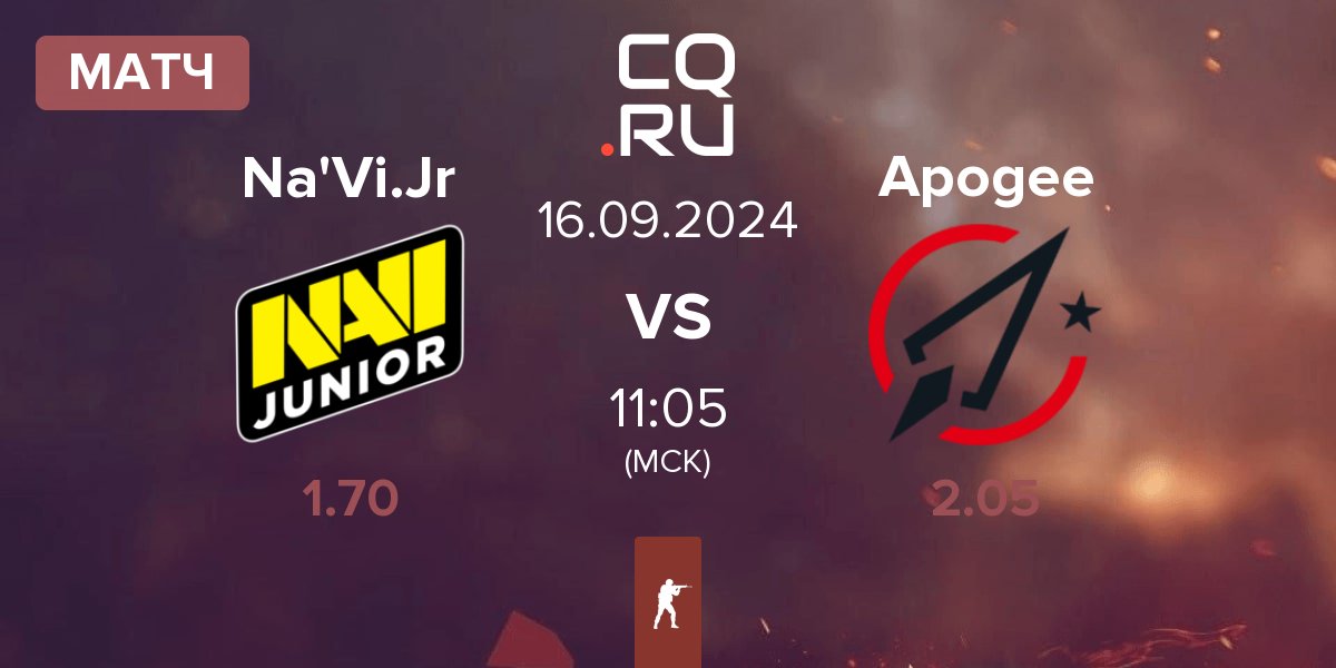 Матч Natus Vincere Junior Na'Vi.Jr vs Apogee | 16.09