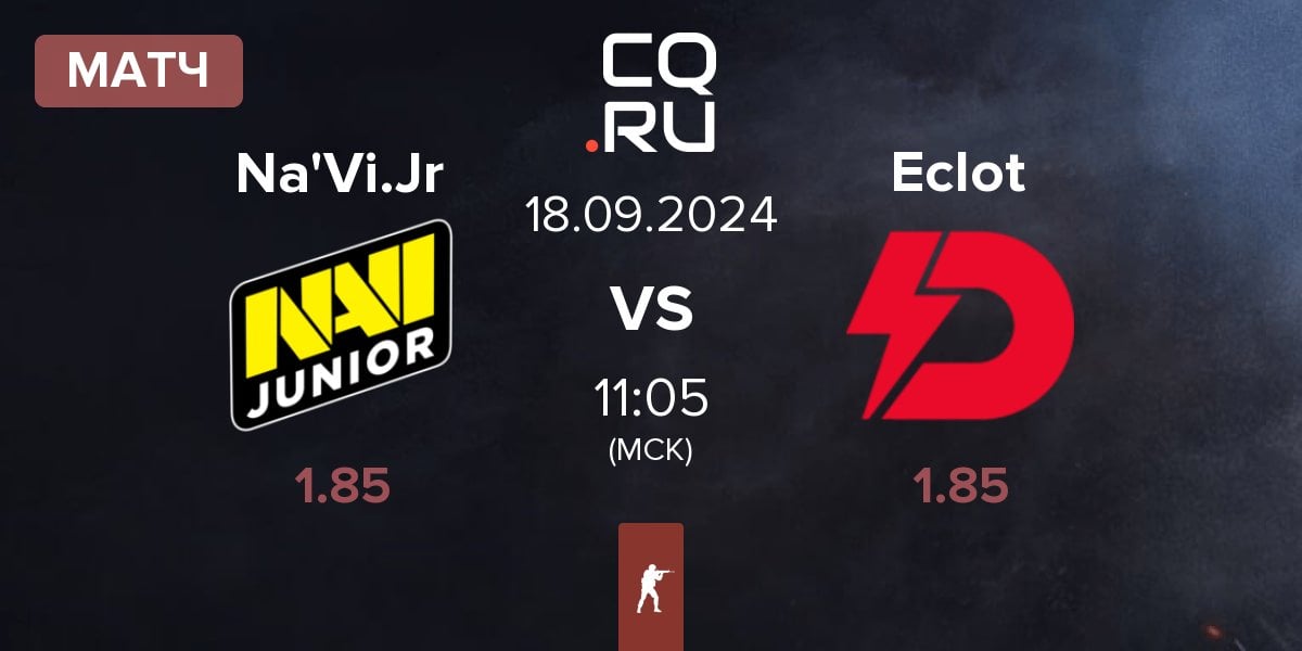 Матч Natus Vincere Junior Na'Vi.Jr vs Dynamo Eclot Eclot | 18.09