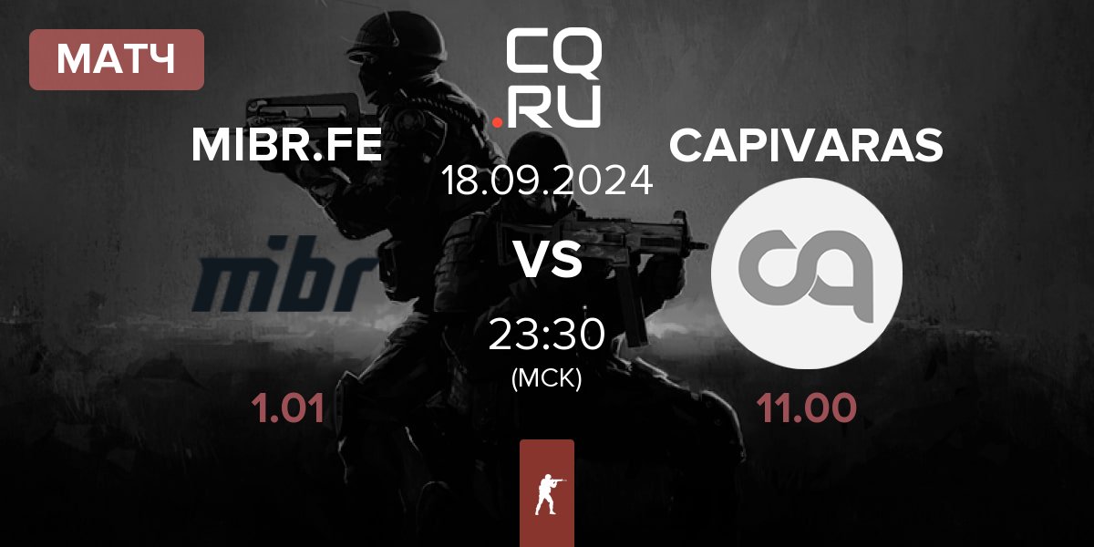 Матч MIBR Female MIBR.FE vs CAPIVARAS | 18.09