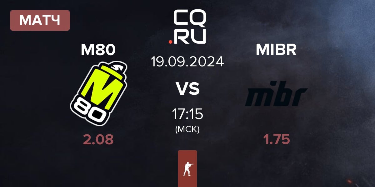 Матч M80 vs Made in Brazil MIBR | 19.09