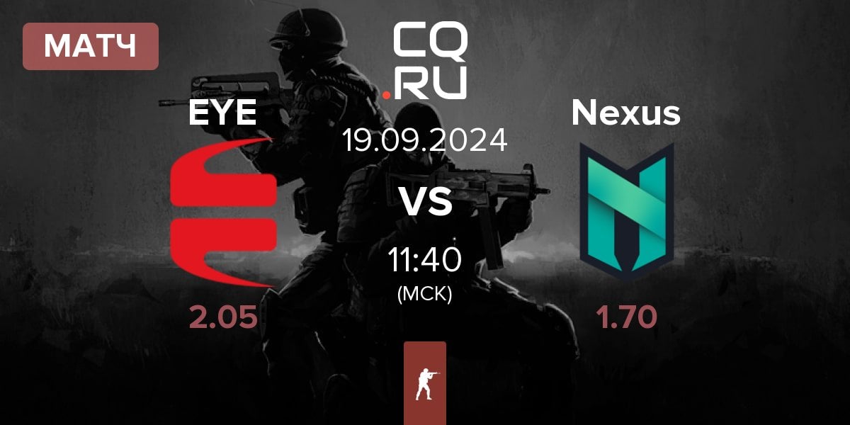 Матч EYEBALLERS EYE vs Nexus Gaming Nexus | 19.09