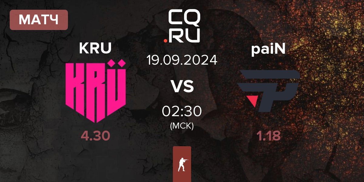 Матч KRU Esport KRU vs paiN Gaming paiN | 19.09