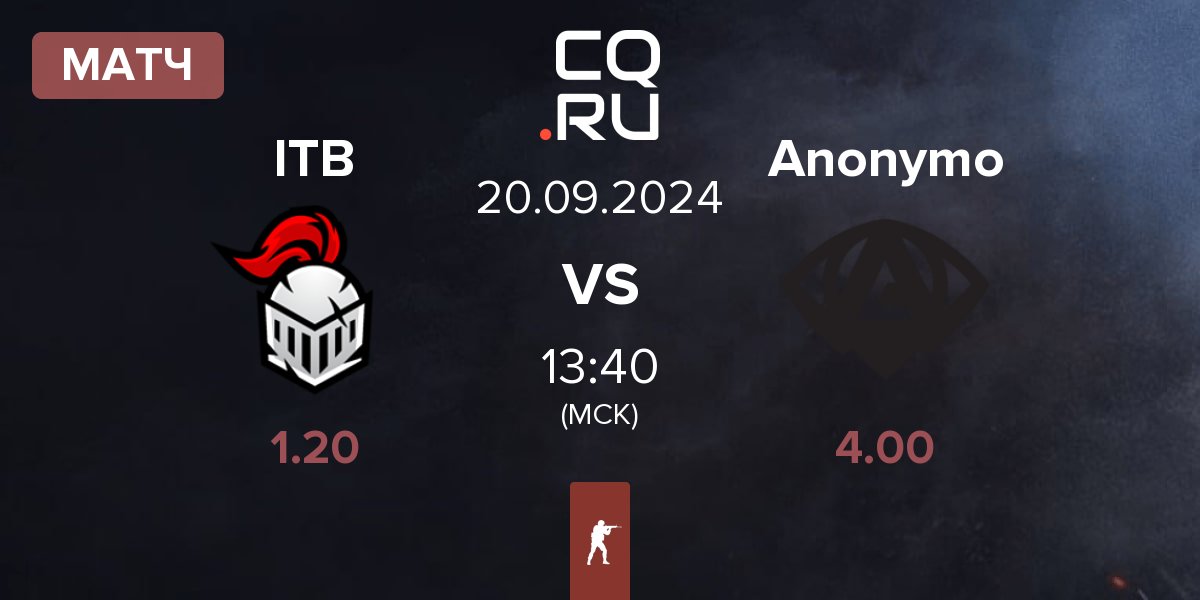 Матч Into The Breach ITB vs Anonymo Esports Anonymo | 20.09