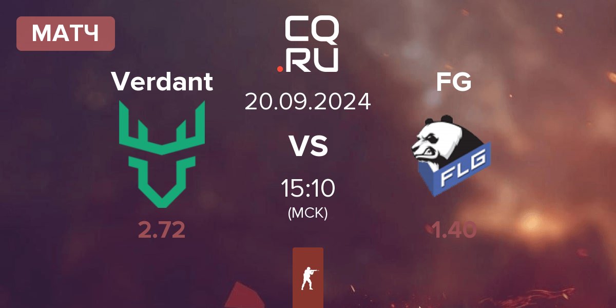 Матч Verdant vs Fluffy Gangsters FG | 20.09