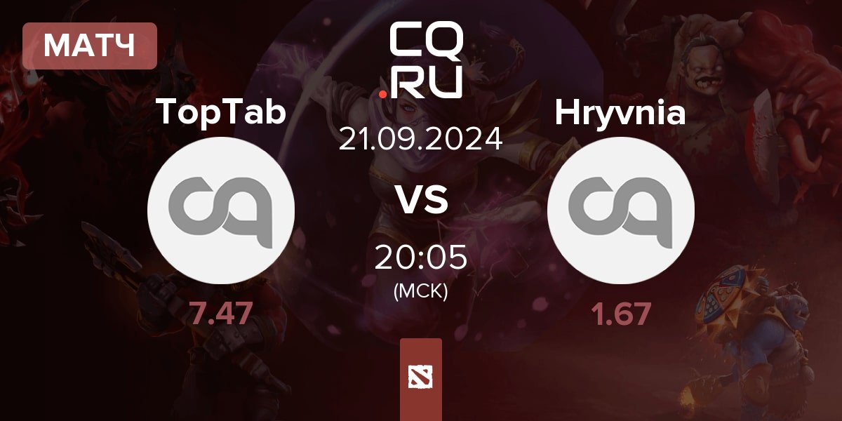 Матч TopTab Club TopTab vs Team Hryvnia Hryvnia | 21.09