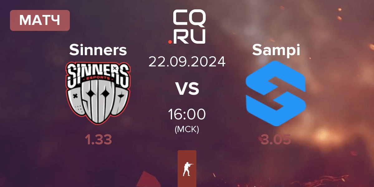 Матч Sinners Esports Sinners vs Team Sampi Sampi | 22.09