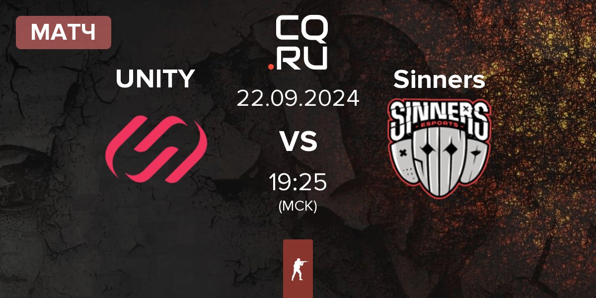 Матч UNITY Esports UNITY vs Sinners Esports Sinners | 22.09