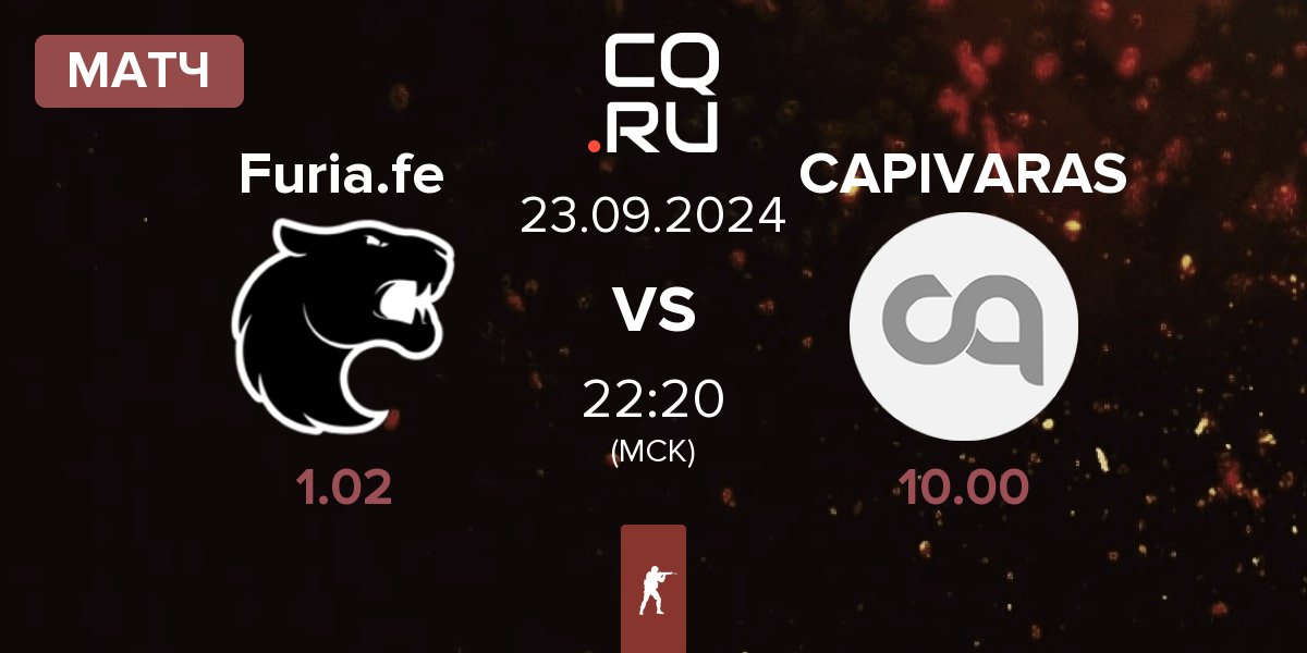 Матч FURIA Esports Female Furia.fe vs CAPIVARAS | 23.09