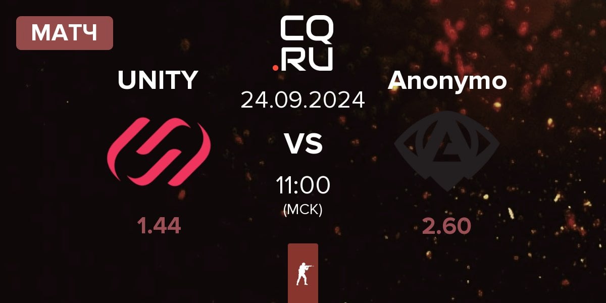 Матч UNITY Esports UNITY vs Anonymo Esports Anonymo | 24.09