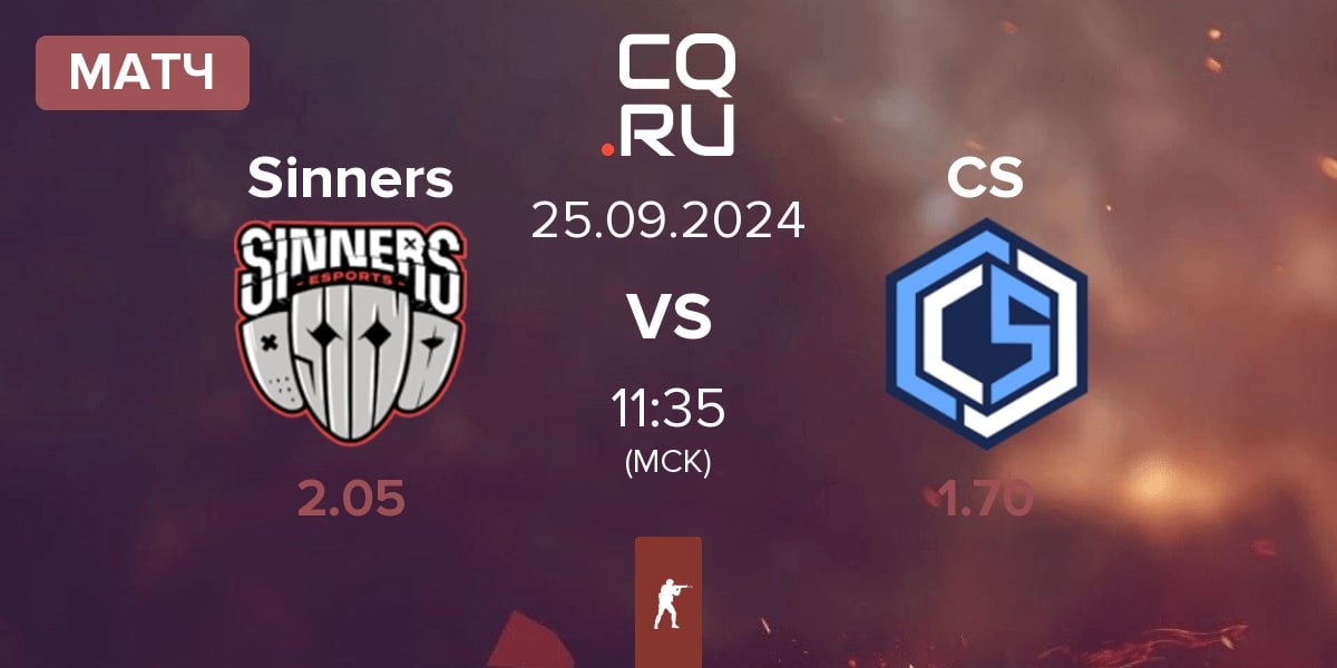 Матч Sinners Esports Sinners vs CYBERSHOKE Esports CS | 25.09