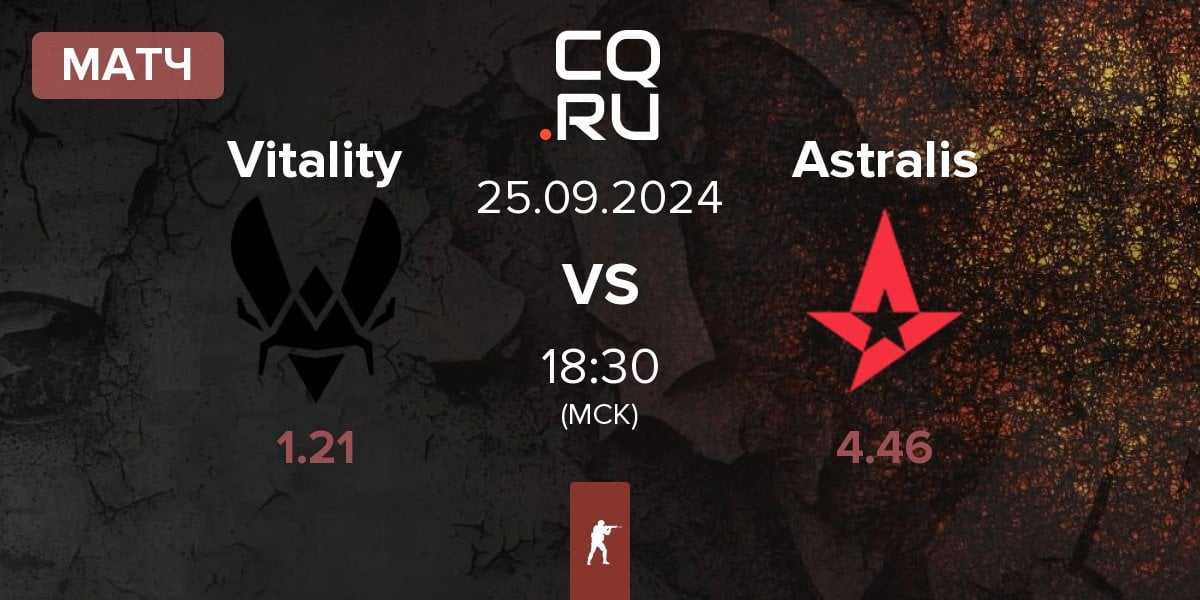 Матч Team Vitality Vitality vs Astralis | 25.09