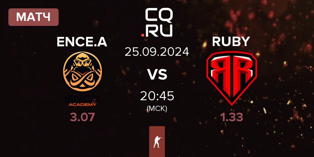 Матч ENCE Academy ENCE.A vs RUBY | 25.09