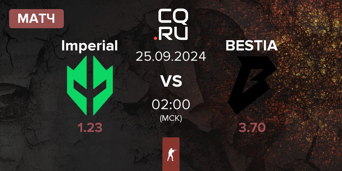 Матч Imperial Esports Imperial vs BESTIA | 25.09