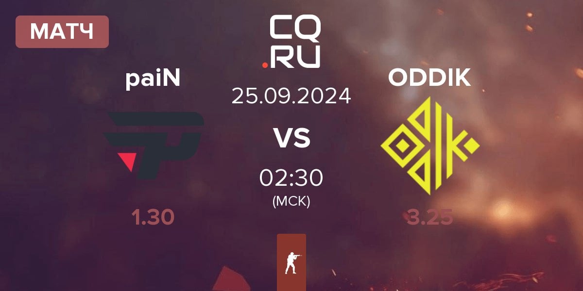 Матч paiN Gaming paiN vs ODDIK | 25.09