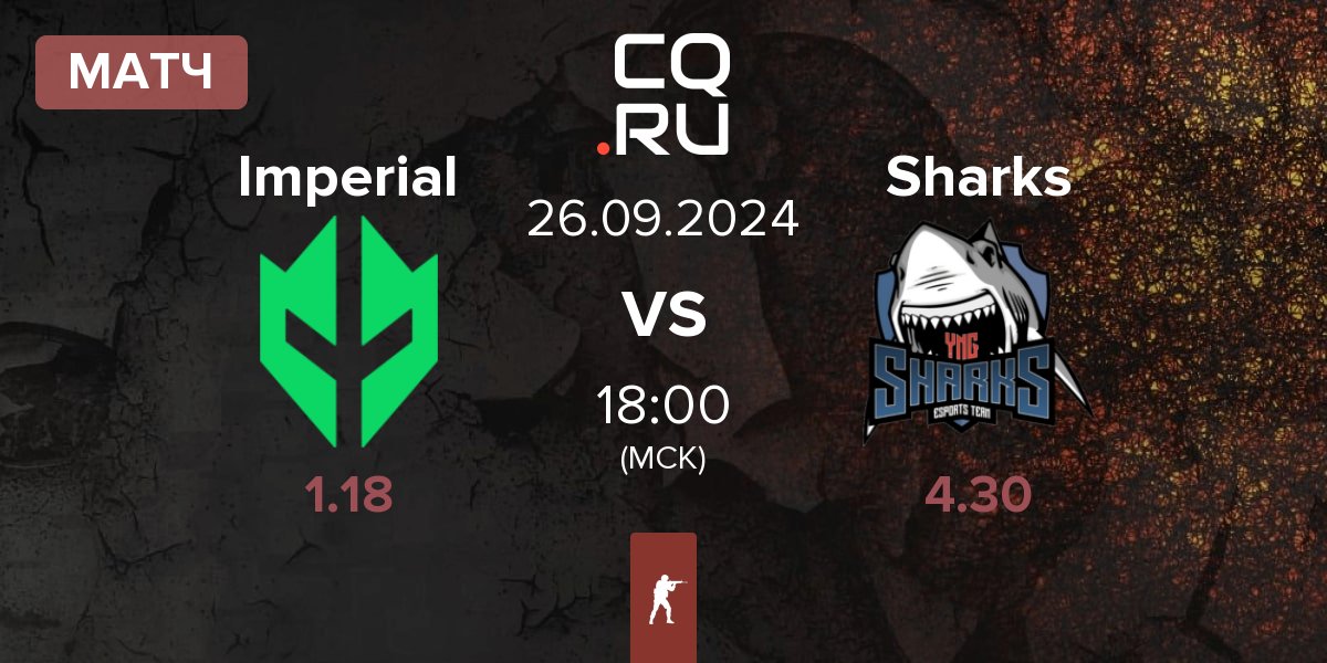 Матч Imperial Esports Imperial vs Sharks Esports Sharks | 26.09