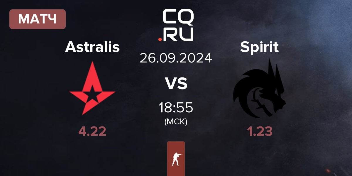 Матч Astralis vs Team Spirit Spirit | 26.09