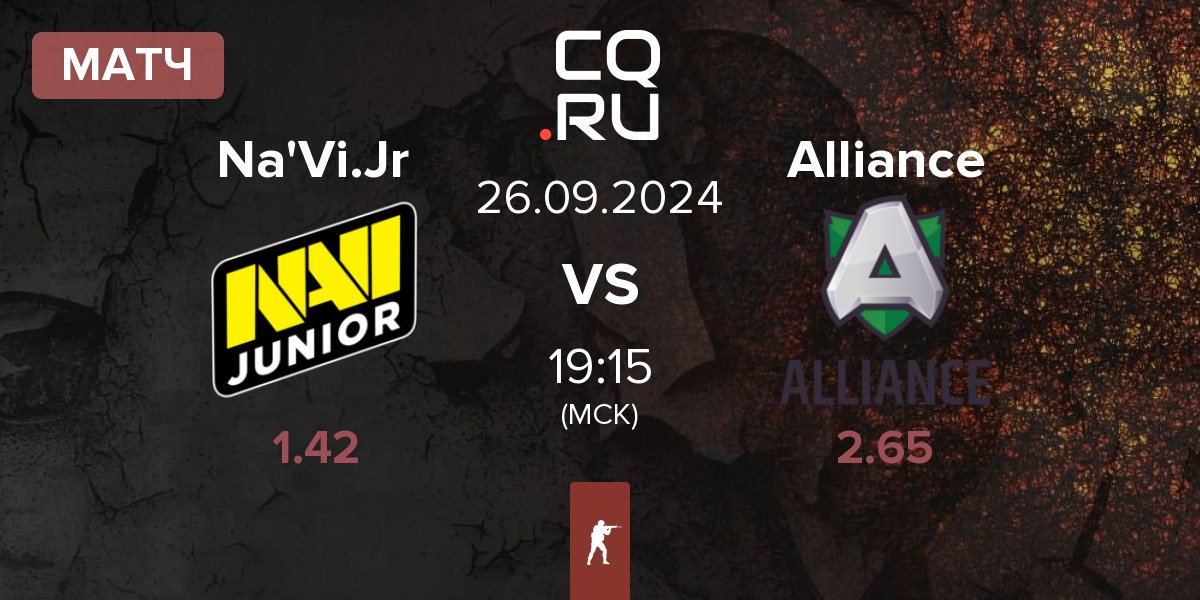 Матч Natus Vincere Junior Na'Vi.Jr vs Alliance | 26.09