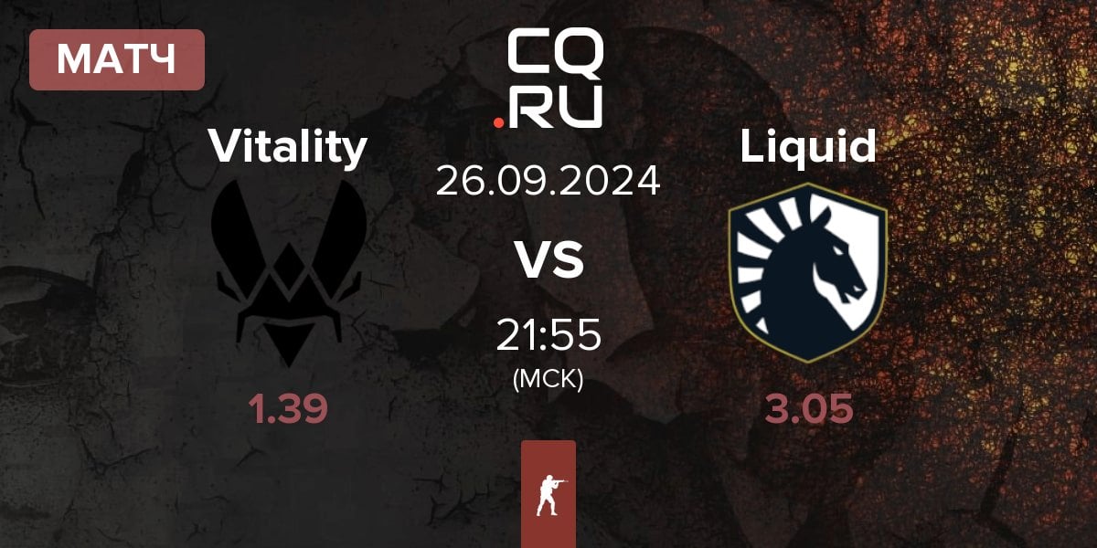 Матч Team Vitality Vitality vs Team Liquid Liquid | 26.09