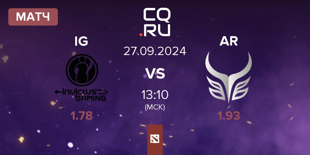 Матч Invictus Gaming IG vs Azure Ray AR | 27.09