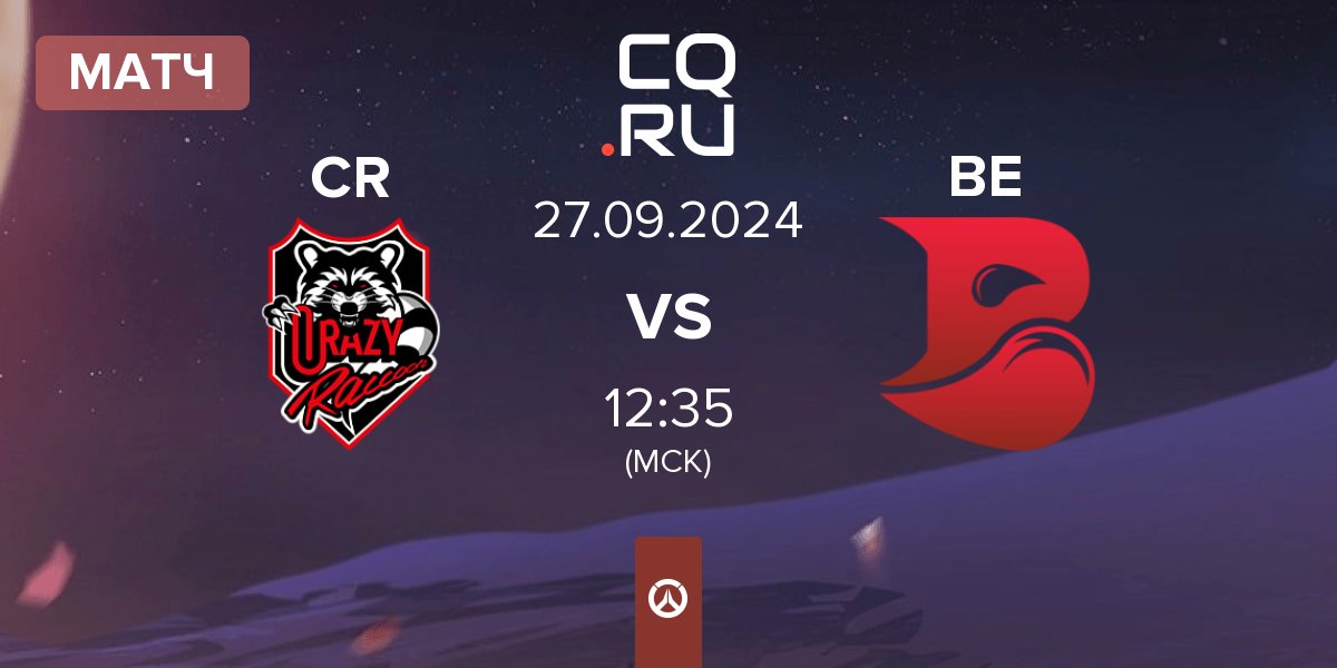 Матч Crazy Raccoon CR vs Bleed Esports BE | 27.09