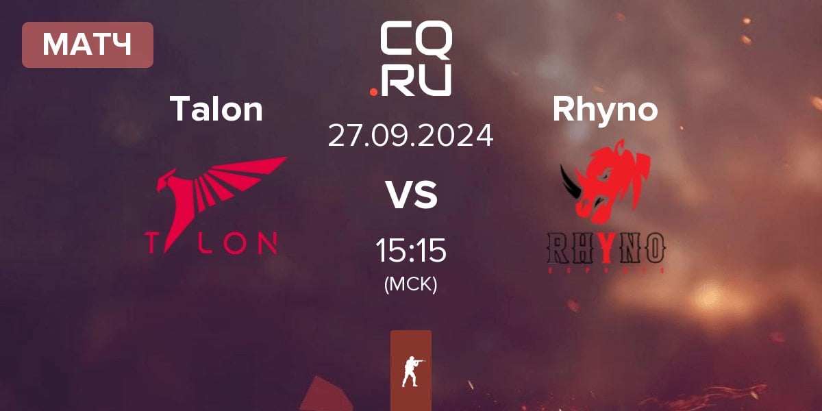 Матч Talon Esports Talon vs Rhyno Esports Rhyno | 27.09