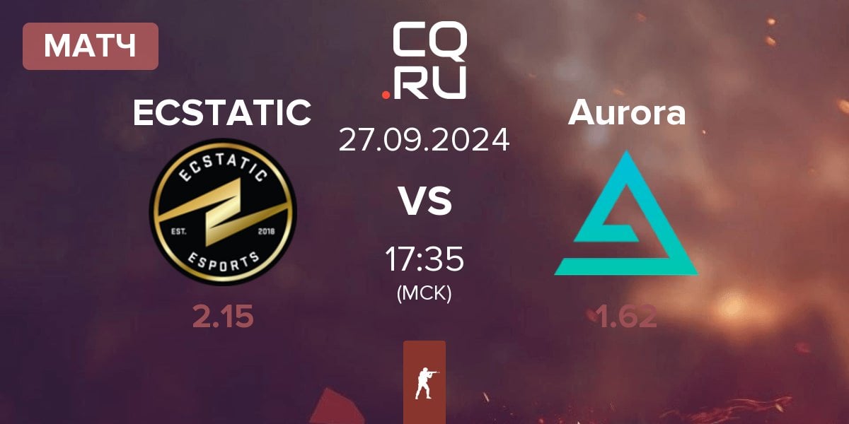 Матч ECSTATIC vs Aurora Gaming Aurora | 27.09