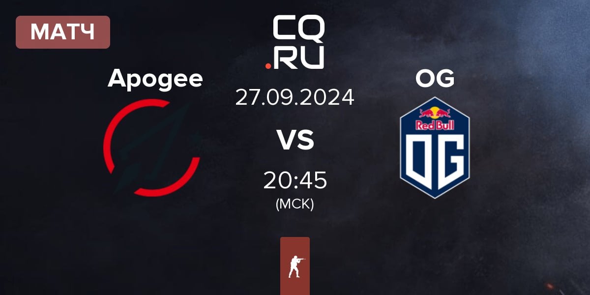 Матч Apogee vs OG Gaming OG | 27.09