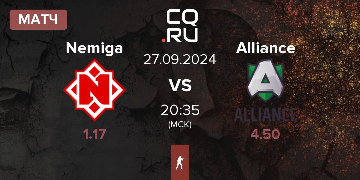 Матч Nemiga Gaming Nemiga vs Alliance | 27.09