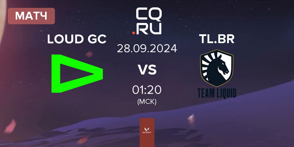 Матч LOUD GC vs Team Liquid Brazil TL.BR | 28.09