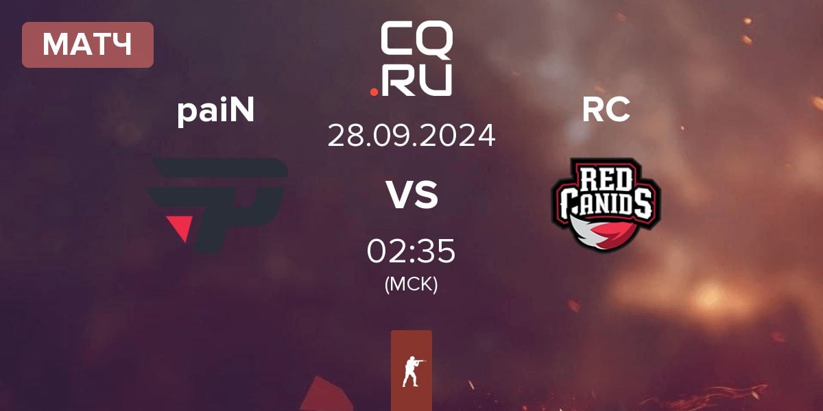 Матч paiN Gaming paiN vs Red Canids RC | 28.09