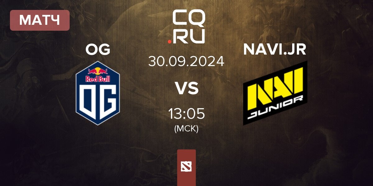 Матч OG vs Navi Junior NAVI.JR | 30.09