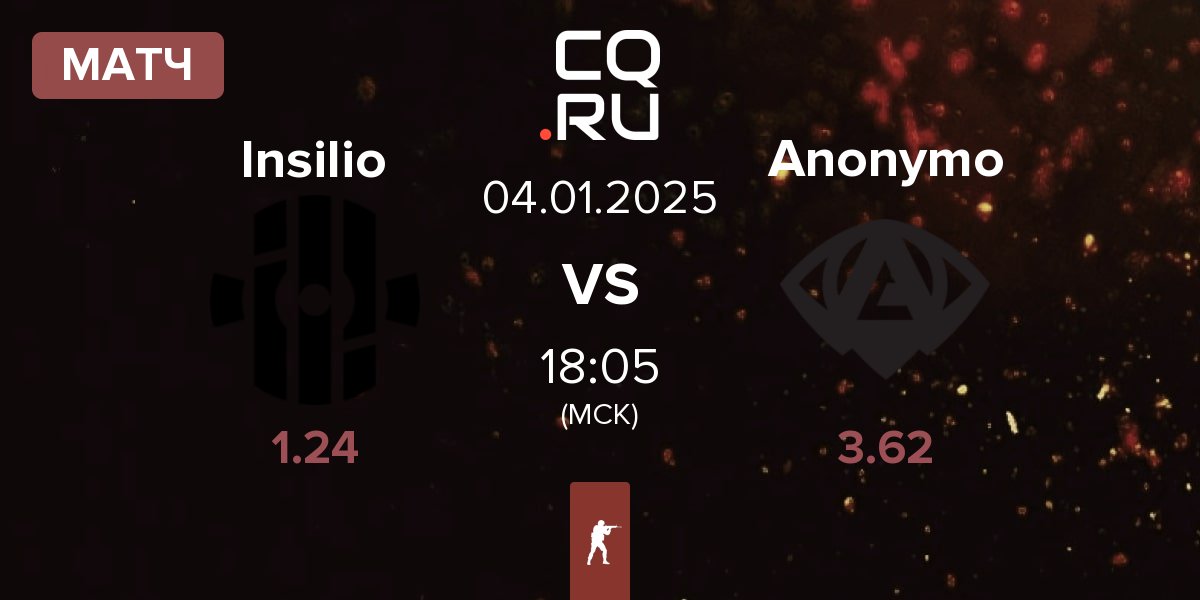 Матч Insilio vs Anonymo Esports Anonymo | 04.01