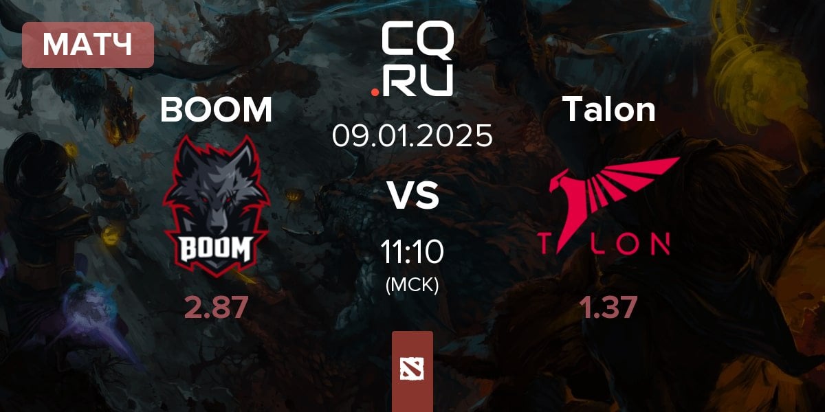 Матч BOOM Esports BOOM vs Talon Esports Talon | 09.01