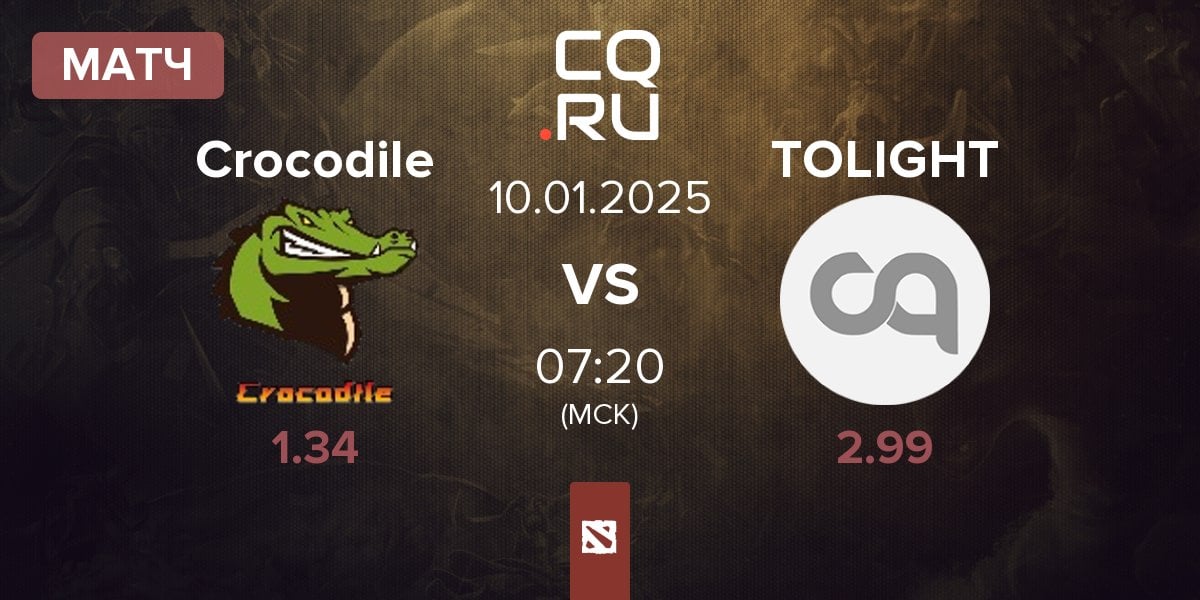 Матч Crocodile vs TOLIGHT | 10.01