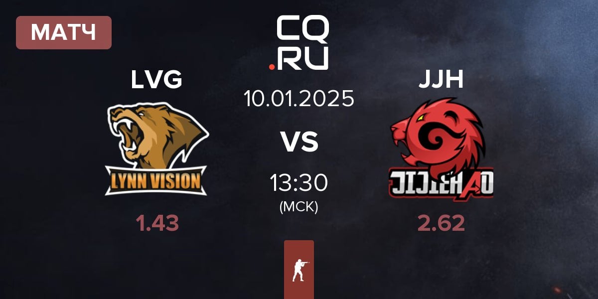 Матч Lynn Vision Gaming LVG vs JiJieHao JJH | 10.01