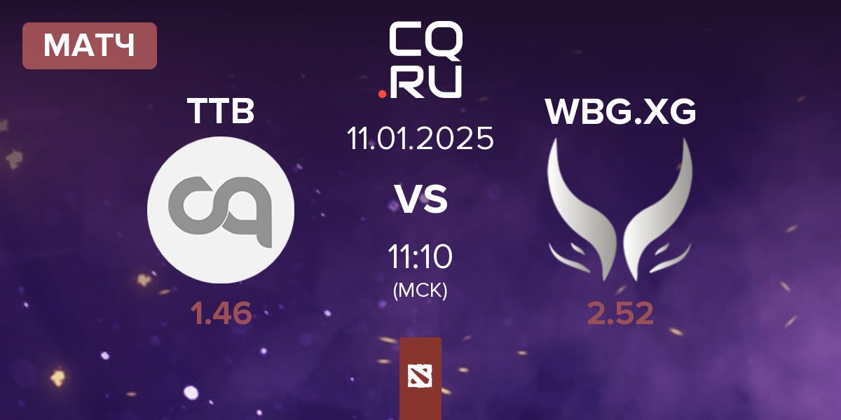 Матч Team TideBound TTB vs Xtreme Gaming WBG.XG | 11.01