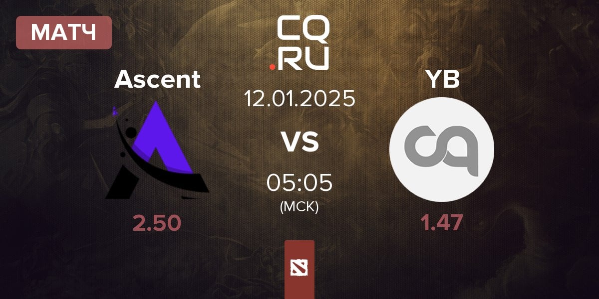 Матч Ascent Esports Ascent vs Young Blood YB | 12.01