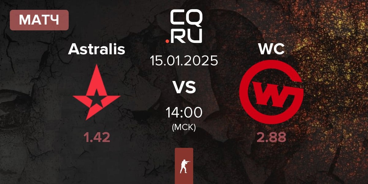 Матч Astralis vs Wildcard Gaming WC | 15.01