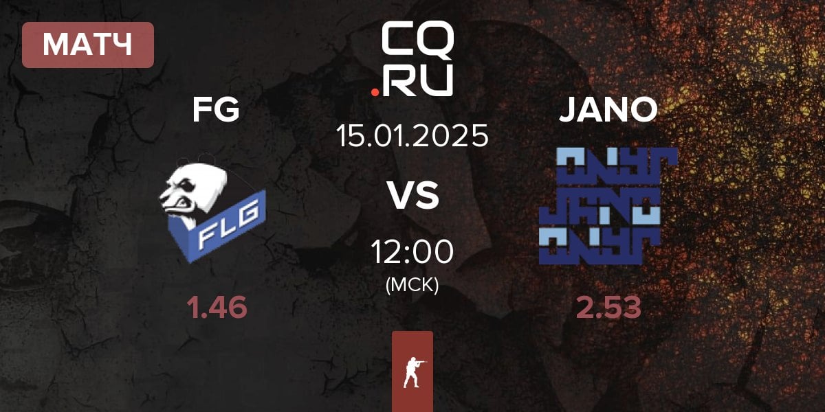 Матч Fluffy Gangsters FG vs JANO Esports JANO | 15.01