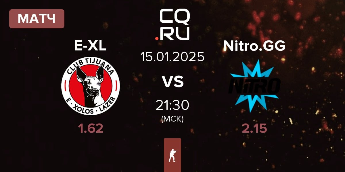 Матч E-Xolos LAZER E-XL vs Nitro.GG | 15.01