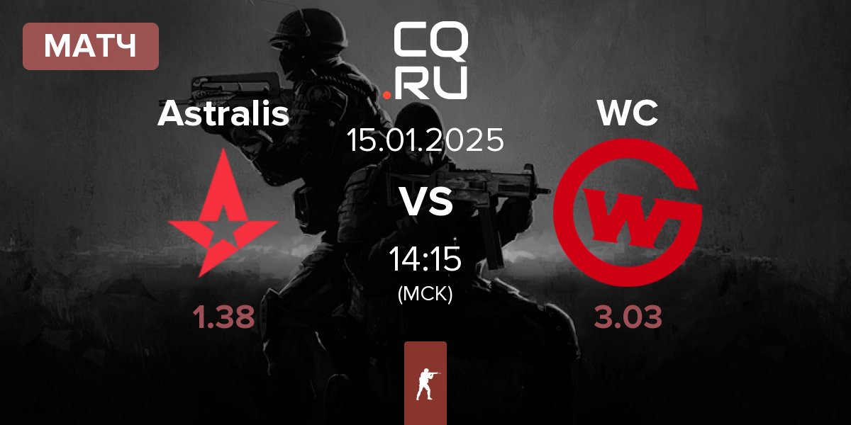 Матч Astralis vs Wildcard Gaming WC | 15.01