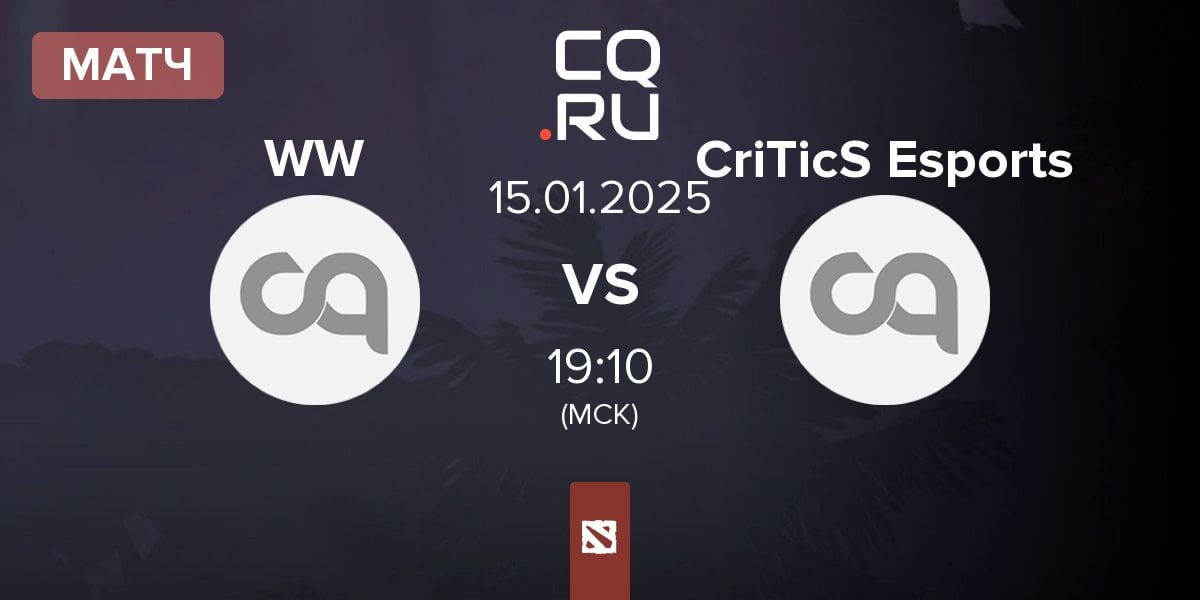 Матч Wolf Warriors WW vs CriTicS Esports | 15.01