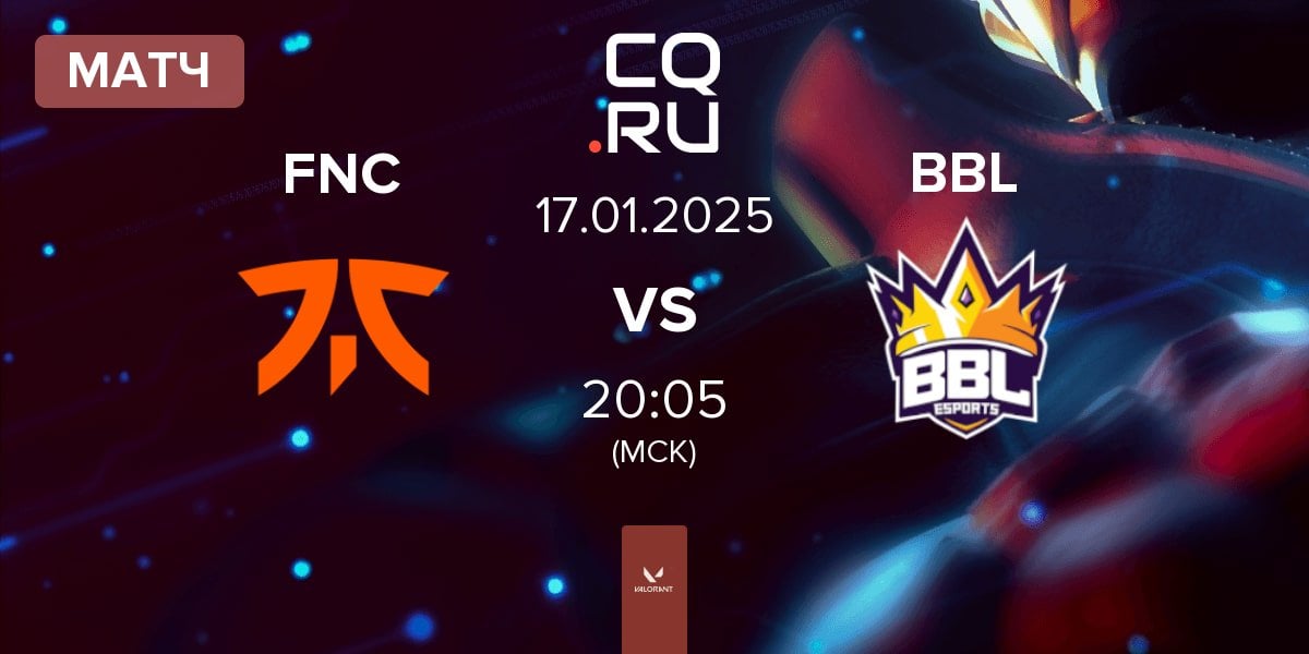 Матч Fnatic FNC vs BBL Esports BBL | 17.01